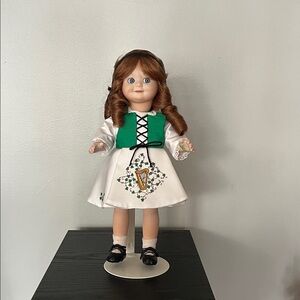Classic Irish Doll with Green Dress- Brigid